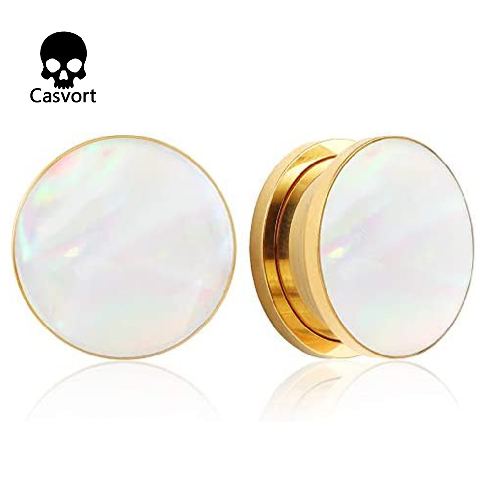 Body Jewelry Gauges - Casvort 2 PCS 패션 귀 플러그