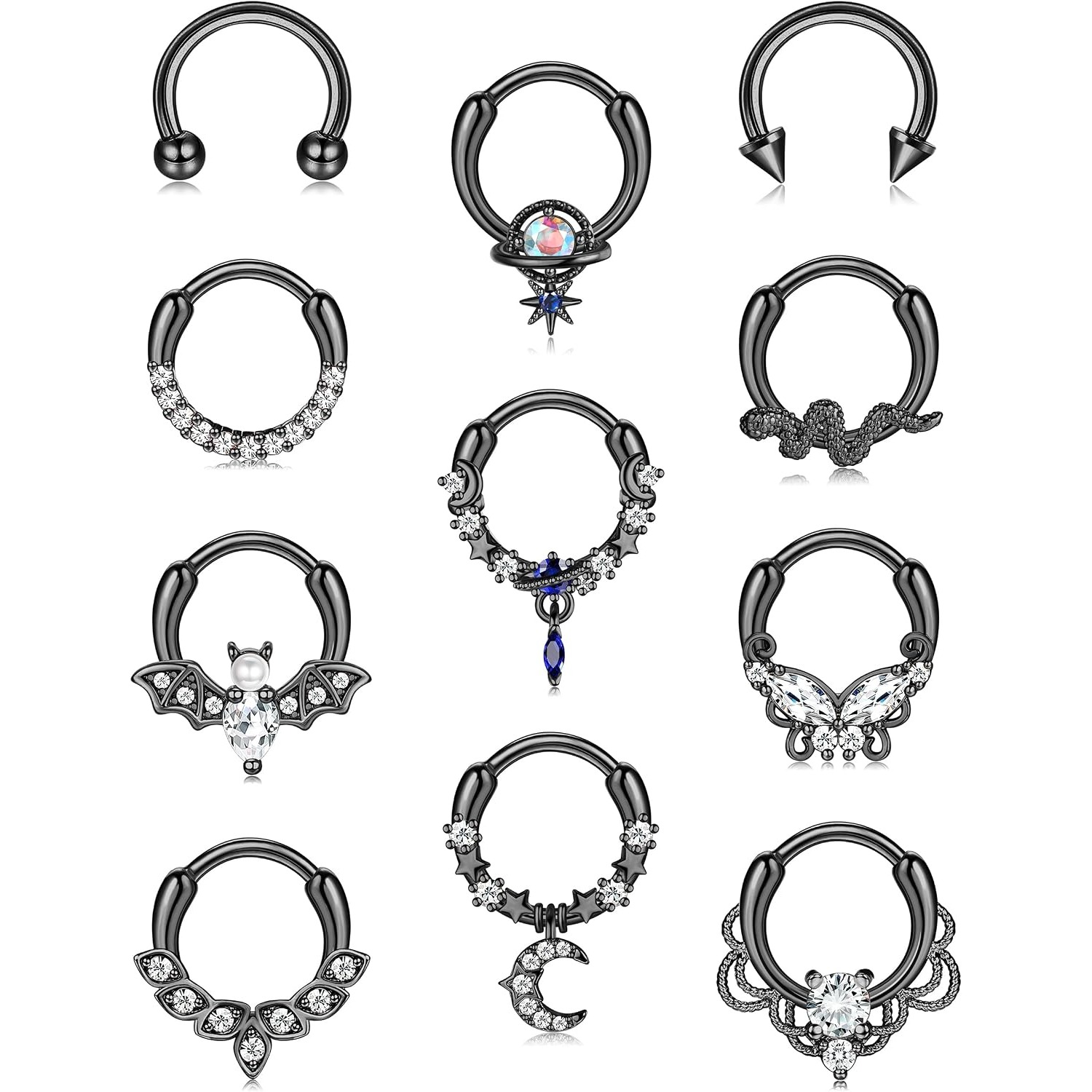 Body Jewelry For Sensitive Skin - 파사코 셉텀 링 셉텀 피어싱 쥬얼리