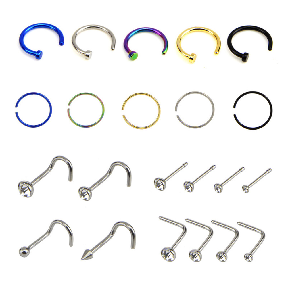 Body Jewelry Ideas - 여성을 위한 22개 세트의 스테인리스 스틸