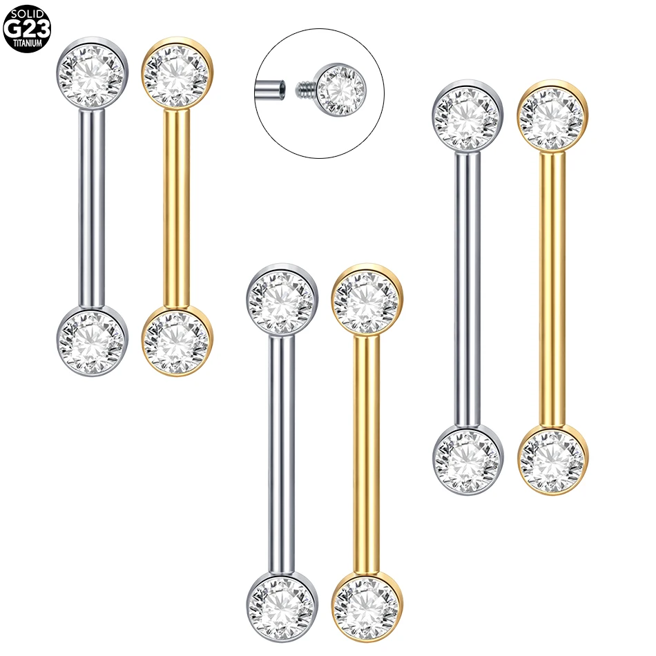 Body Jewelry Implant Grade - 임플란트 등급 티타늄 내부 나사산 젖꼭지
