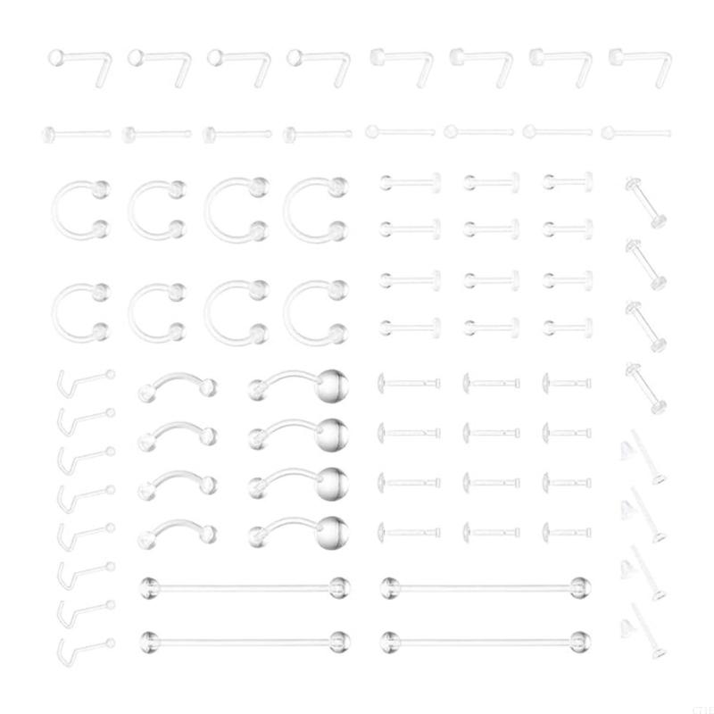 Body Jewelry For Sensitive Skin - 간편한 청소 아크릴 피어싱 링 방수