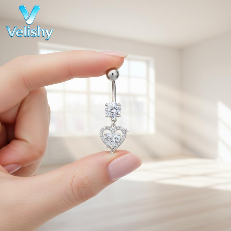Body Jewelry For Sensitive Skin - 수술용 강철 소재 니켈 프리 배꼽