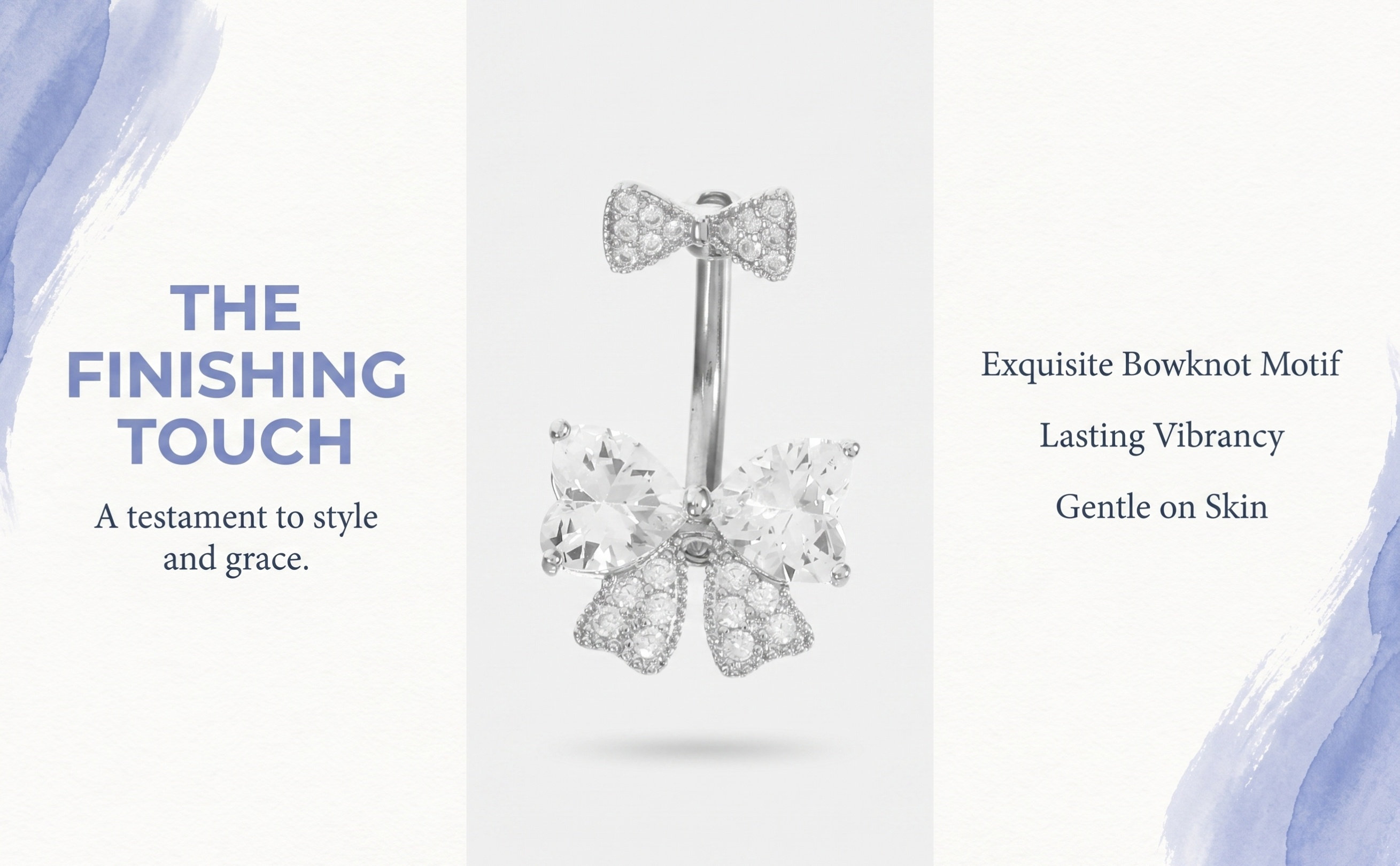 Body Jewelry For Sensitive Skin - 여성을 위한 스테인리스 스틸 소재의 리본