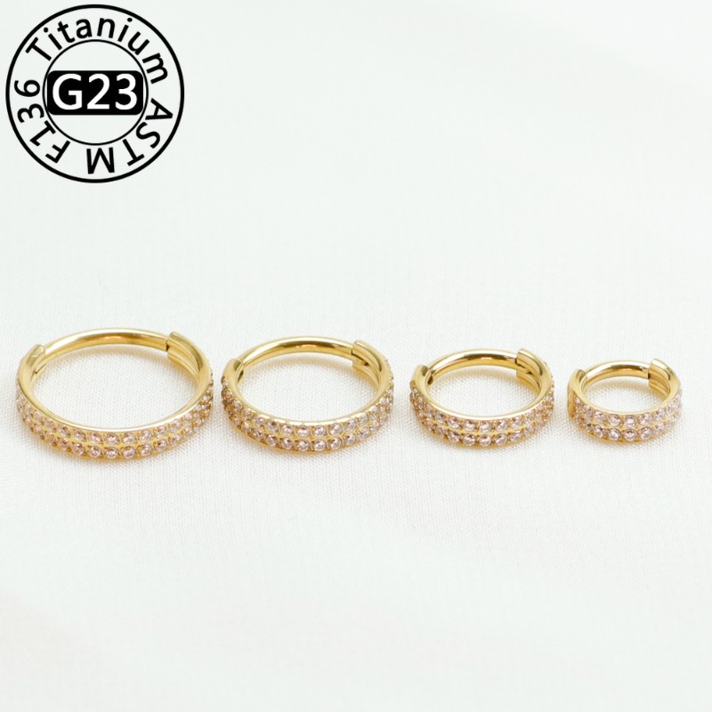 Clicker Ring Seamless - 2개 또는 5개 세트, G23 티타늄