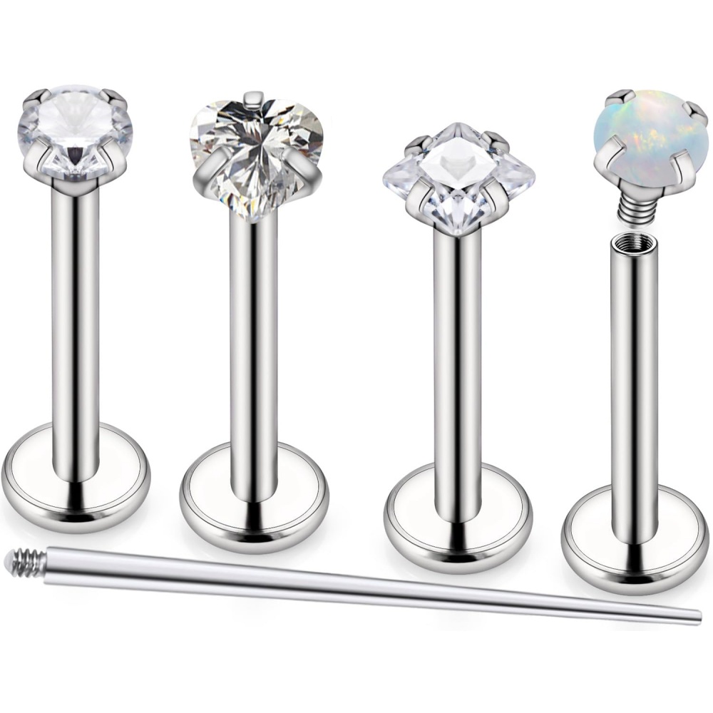 Body Jewelry For Sensitive Skin - 16G 스테인리스 코 반지 스민감한 피부를