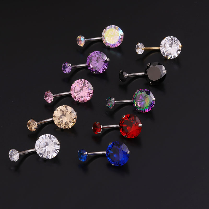 Body Jewelry For Sensitive Skin - 14G 배꼽 링 수술용 스테인리스 스틸