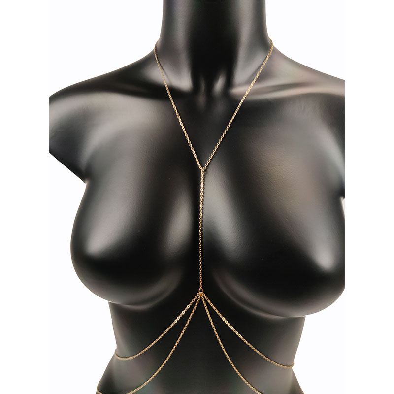 Body Jewelry Luxury - 바디 쥬얼리 섹시한 가슴 체인 비키니