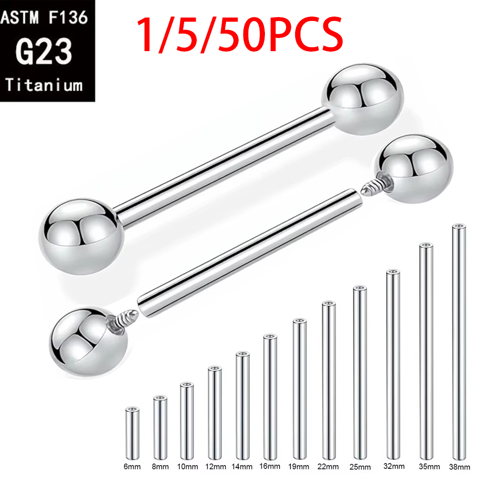 Body Jewelry Implant Grade - 1/5/50개 ASTM F136 임플란트 등급 티타늄