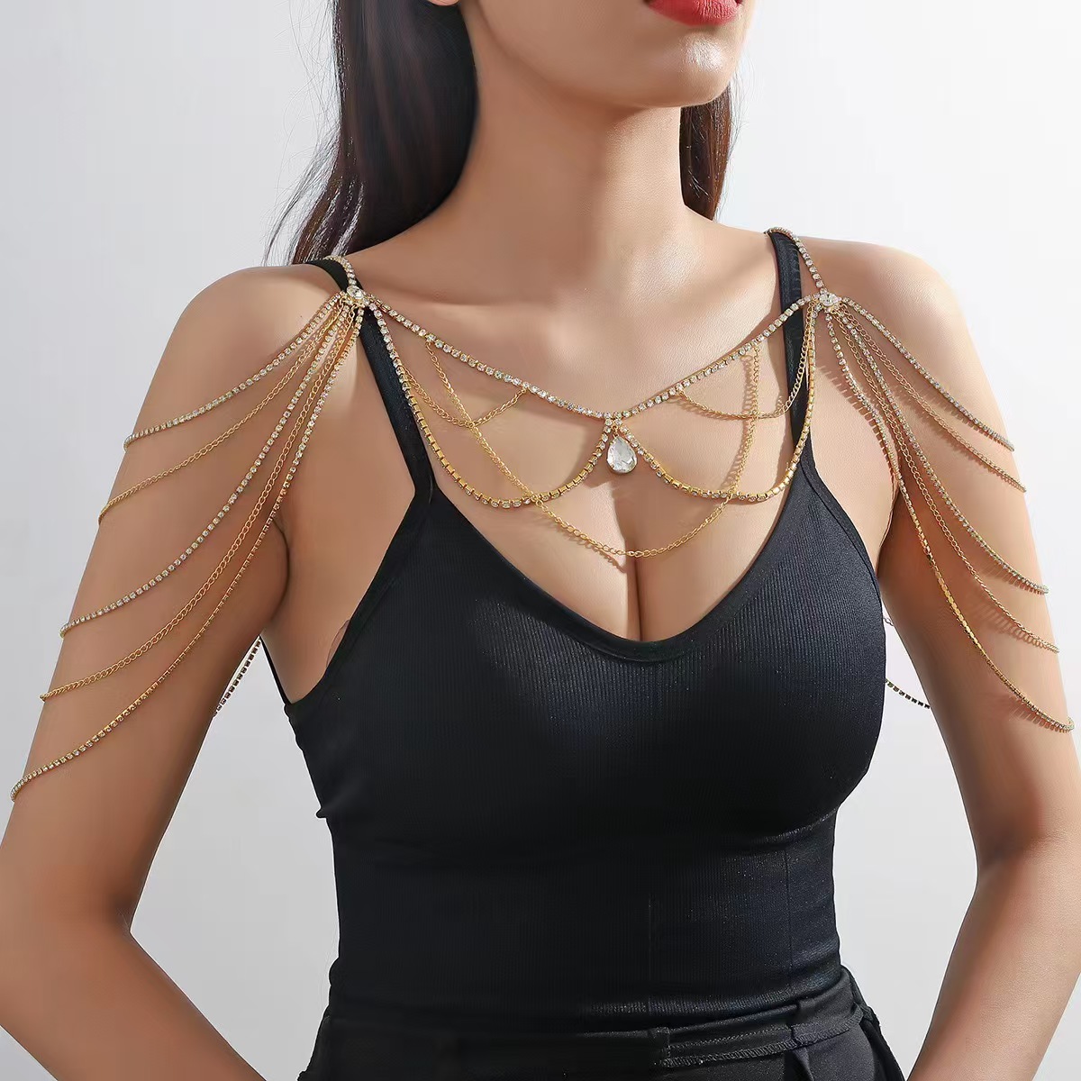 Body Jewelry Rhinestone - 핫세일 폭발적인 인기 기하학적 라인스톤 맞춤형