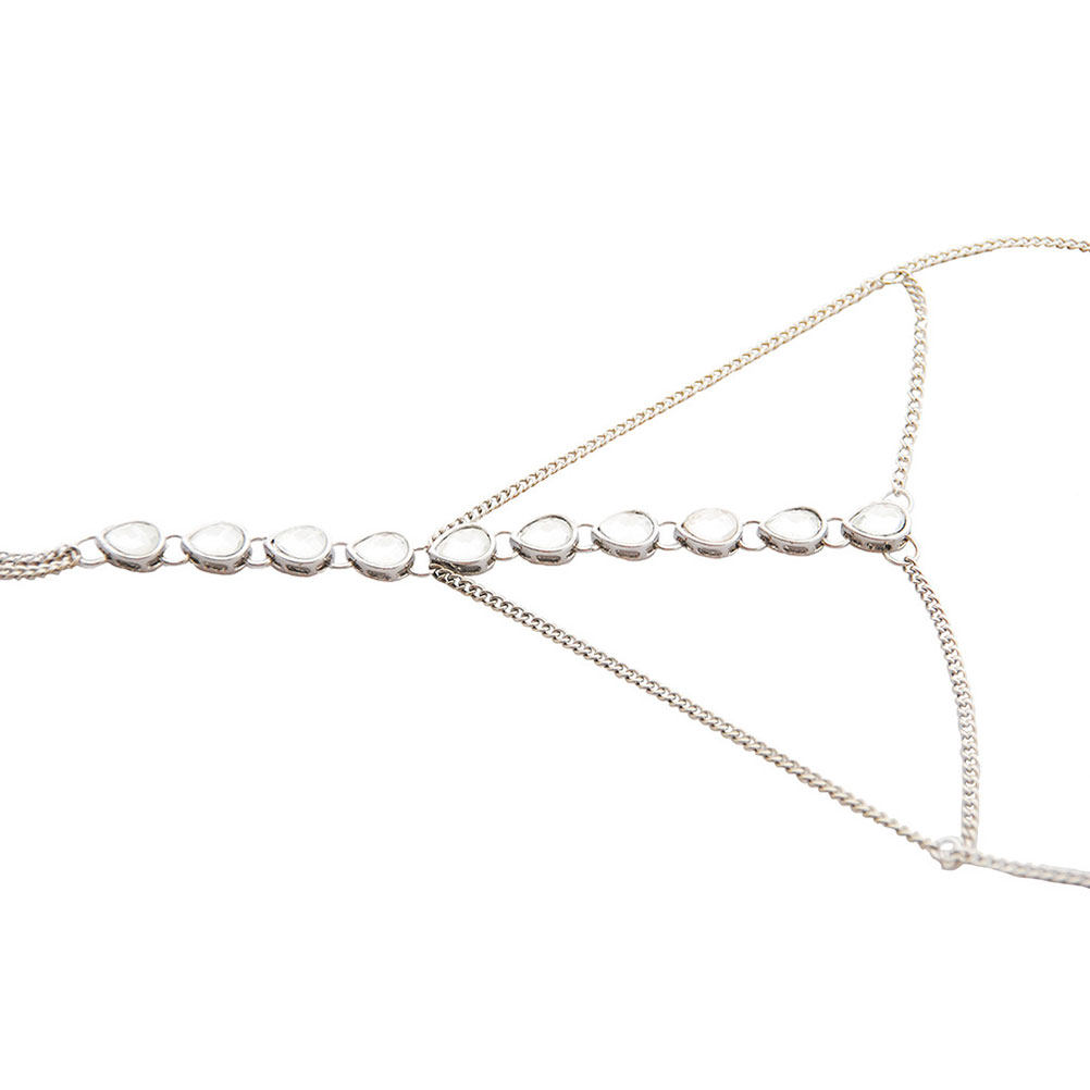 Body Jewelry Ideas - 다이아몬드 장식이 들어간 여성용 바디 체인,
