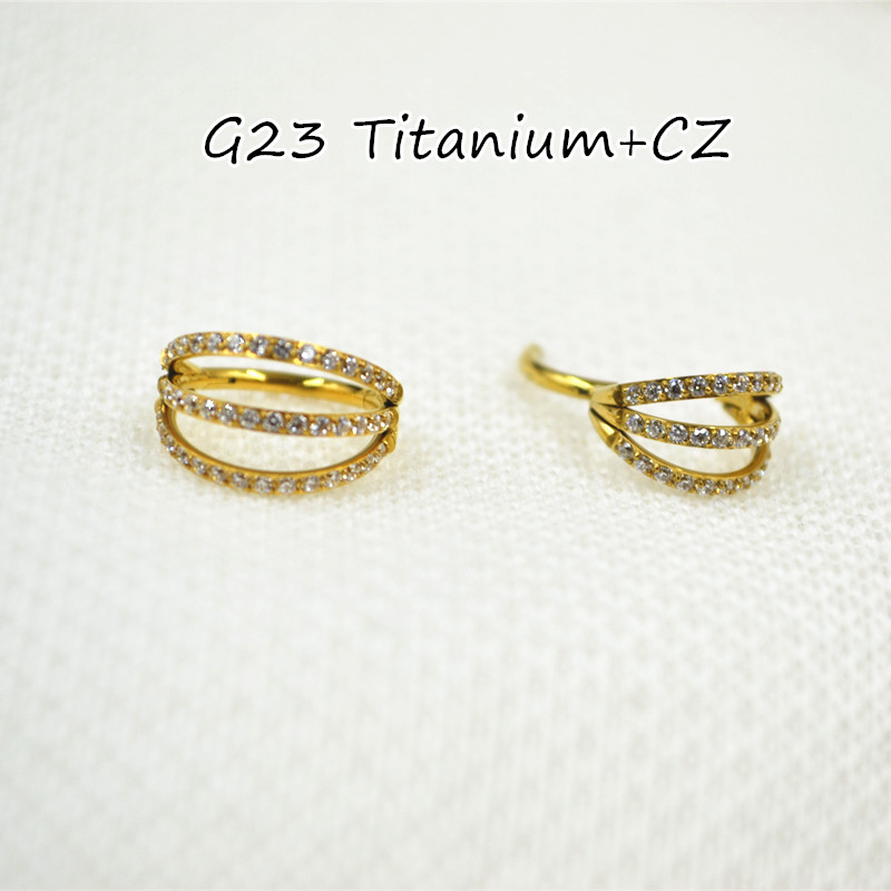 10개입 16G CZ G23 티타늄 노즈 심리스 힌티드 - Clicker Ring Seamless 리뷰 및 가격