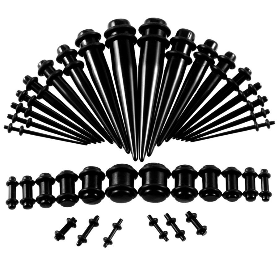36 개/몫 아크릴 귀 게이지 테이퍼 및 플러그 스트레 - Body Jewelry Gauges 리뷰 및 가격