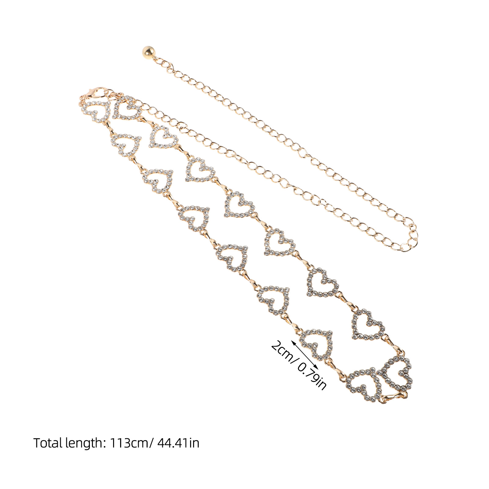 조절 가능한 허리 체인, 라인스톤 장식 메탈 벨트, 축 - Body Jewelry Women 리뷰 및 가격