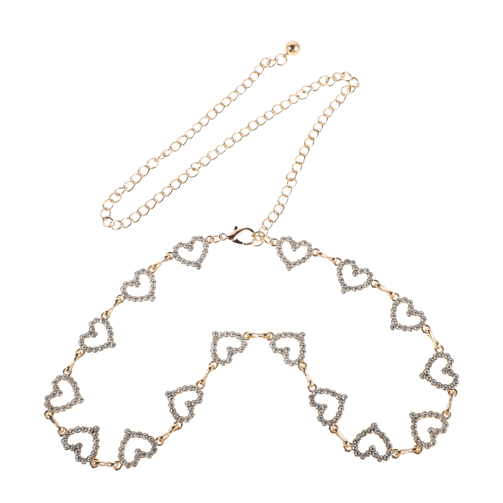 조절 가능한 허리 체인, 라인스톤 장식 메탈 벨트, 축 - Body Jewelry Women 리뷰 및 가격