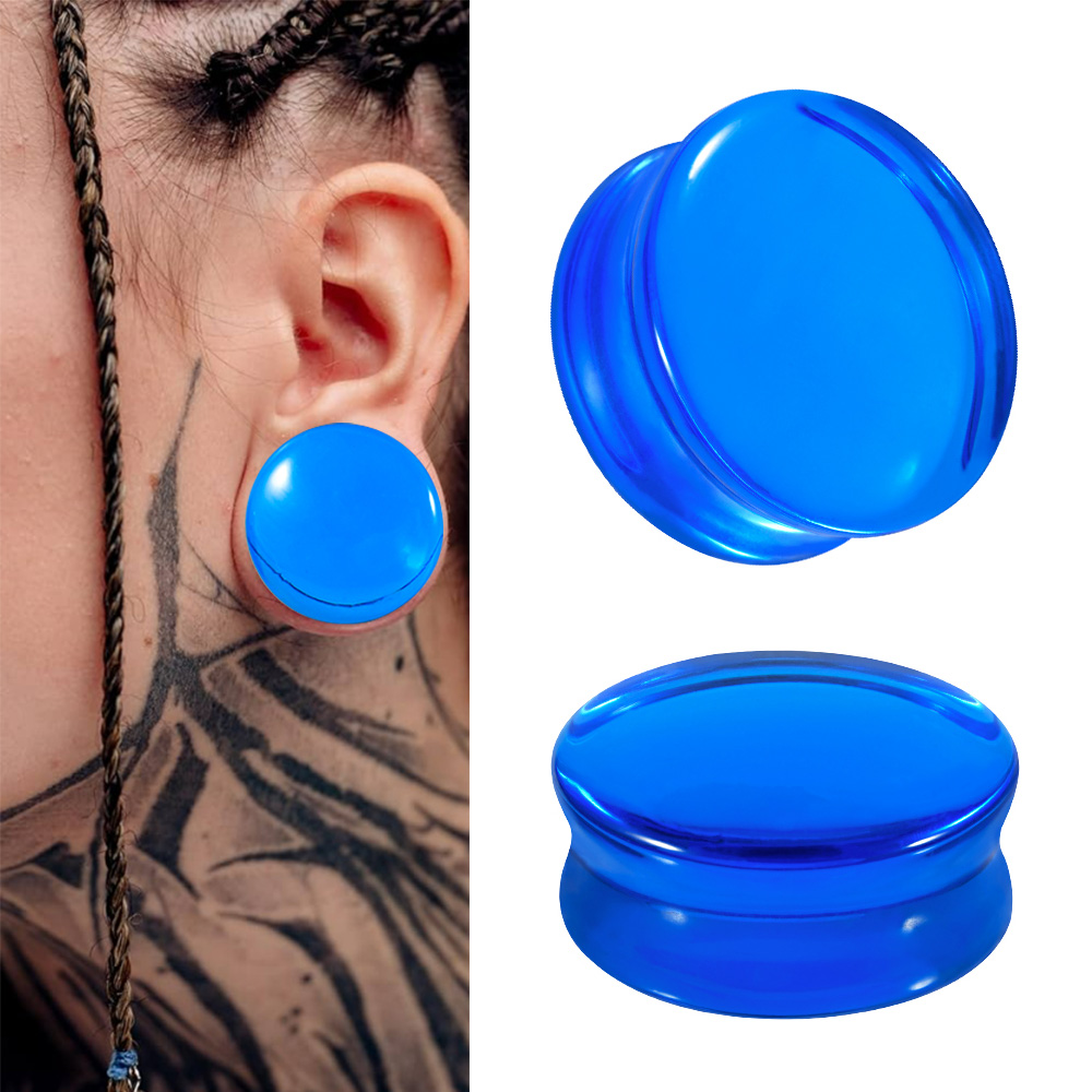 1/2/22PCS 유리 및 돌 라운드 귀 확장기 게이지 - Body Jewelry Gauges 리뷰 및 가격