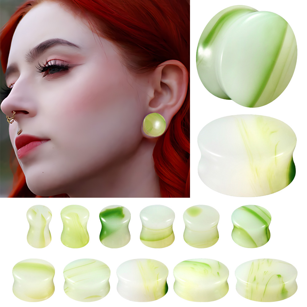 1/2/22PCS 유리 및 돌 라운드 귀 확장기 게이지 - Body Jewelry Gauges 리뷰 및 가격