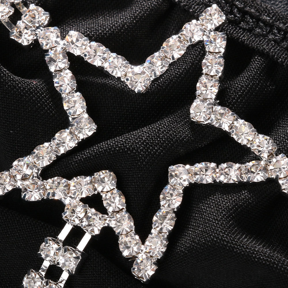 섹시한 크리스탈 스타 웨이스트 티팬티 바디 체인 비키니 - Body Jewelry Rhinestone 리뷰 및 가격