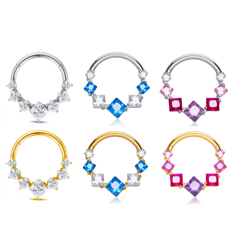 1PC ASTM F136 G23 티타늄 고스 코링 클리 - Septum Clicker Ring 리뷰 및 가격