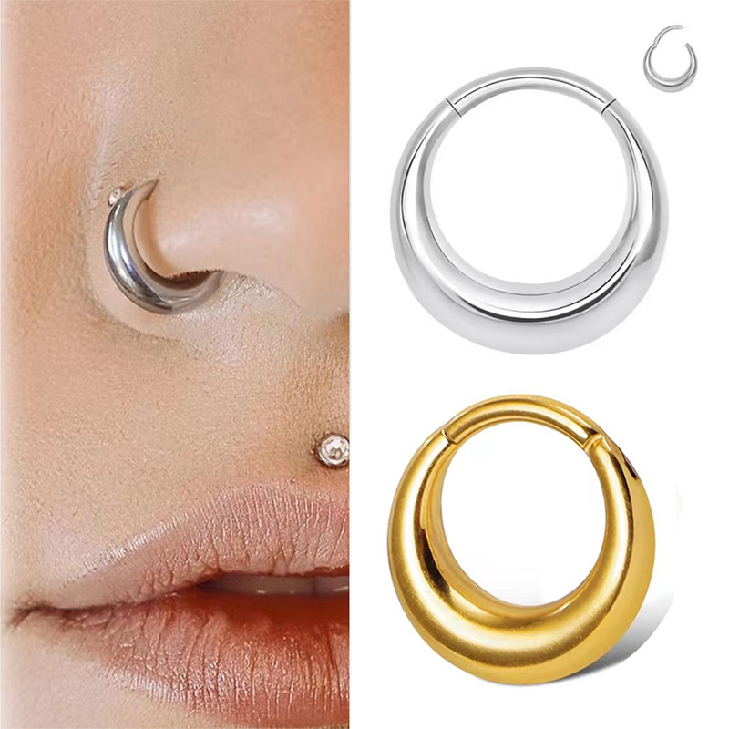 1PC ASTM F136 G23 티타늄 고스 코링 클리 - Septum Clicker Ring 리뷰 및 가격