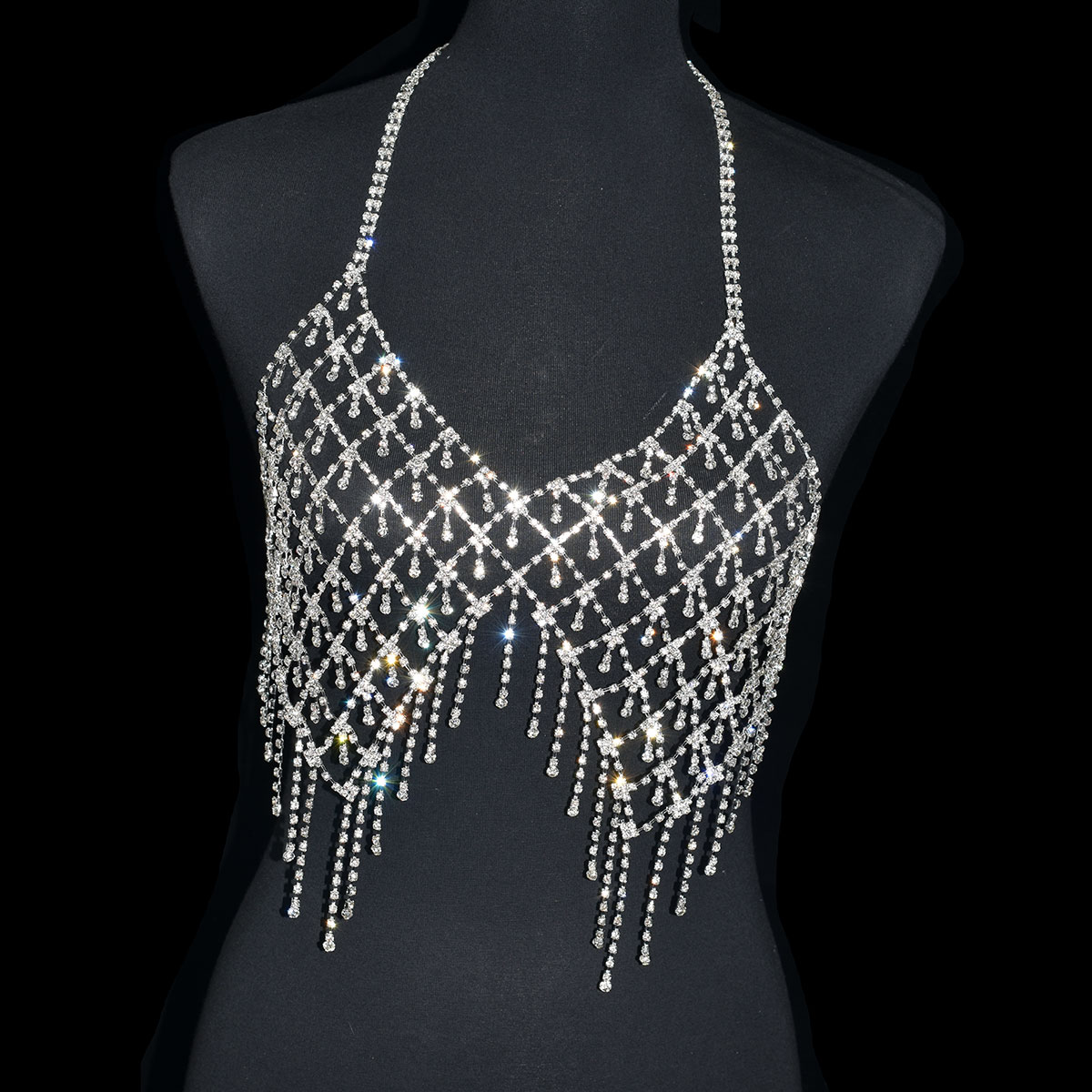 여성용 섹시한 럭셔리 술 속옷, 반짝이는 바디 체인,  - Body Jewelry Luxury 리뷰 및 가격