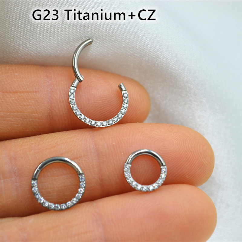 10 개/몫 G23 티타늄 코 원활한 힌지 세그먼트 링 - Clicker Ring Seamless 리뷰 및 가격