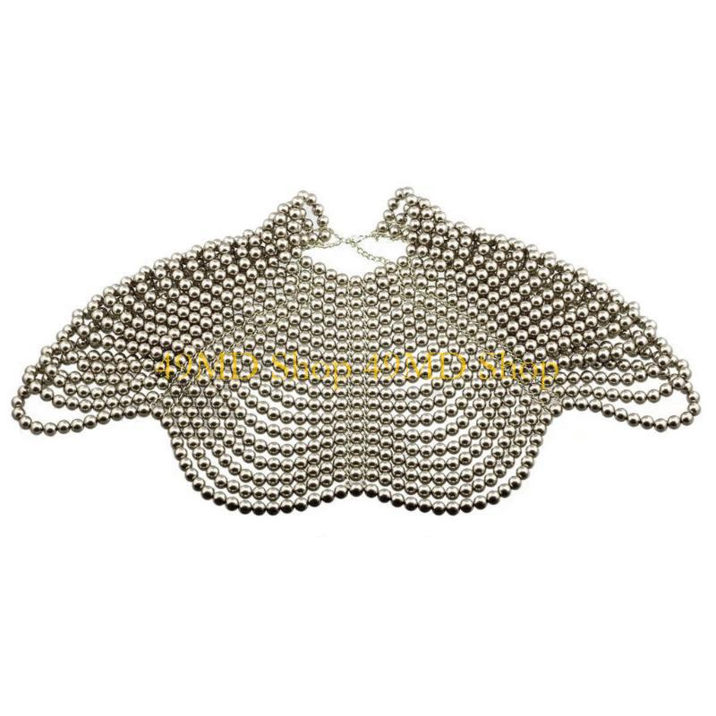 49MD 우아한 여성 목도리 멀티 레이어 파란색 가슴  - Body Jewelry Women 리뷰 및 가격