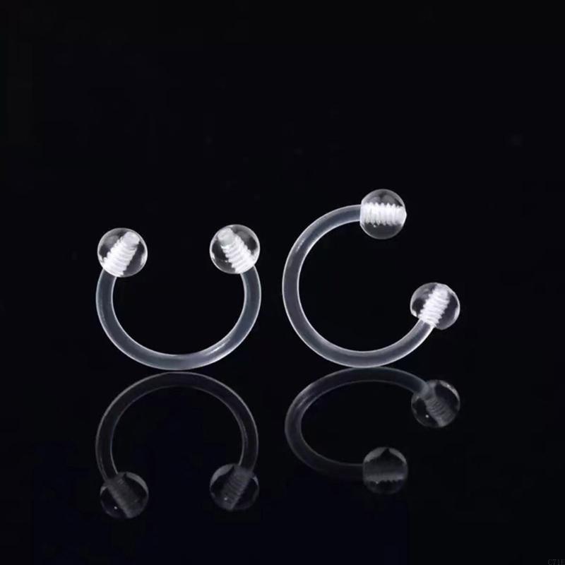 간편한 청소 아크릴 피어싱 링 방수 및 부식 방지 낮은 - Body Jewelry For Sensitive Skin 리뷰 및 가격
