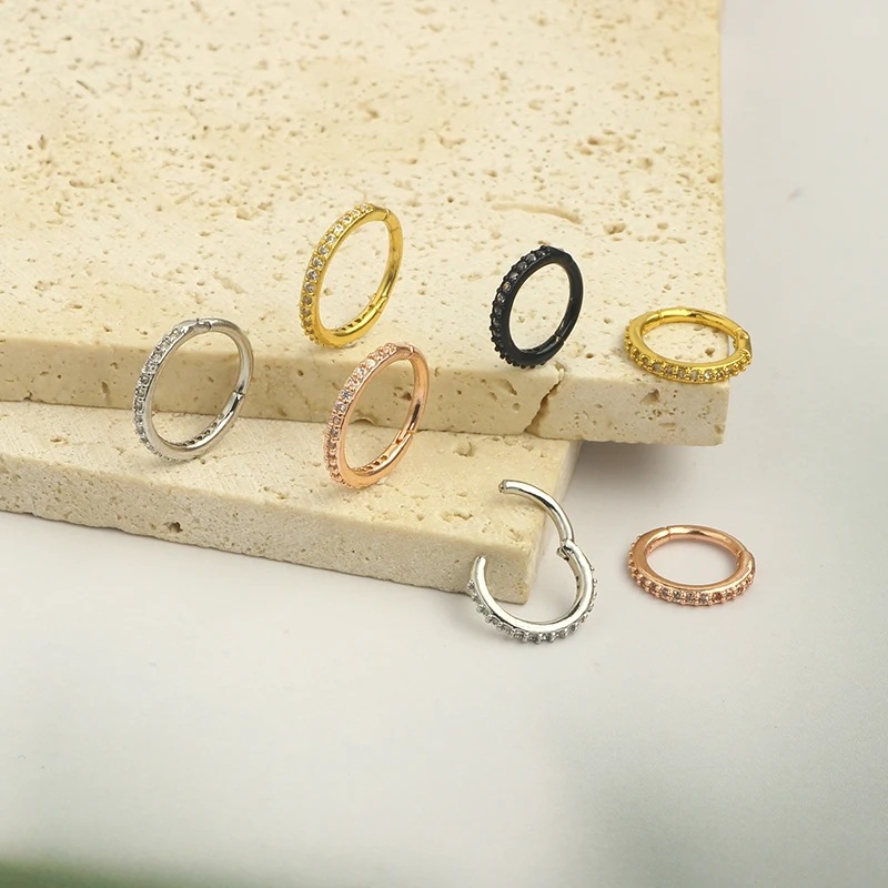 16G 투명 CZ 코링 후프 316L 수술용 스틸 심리 - Septum Clicker Ring 리뷰 및 가격
