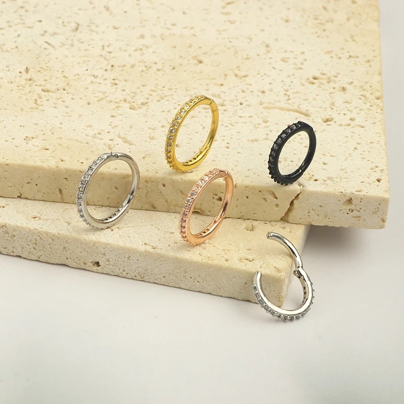 16G 투명 CZ 코링 후프 316L 수술용 스틸 심리 - Septum Clicker Ring 리뷰 및 가격