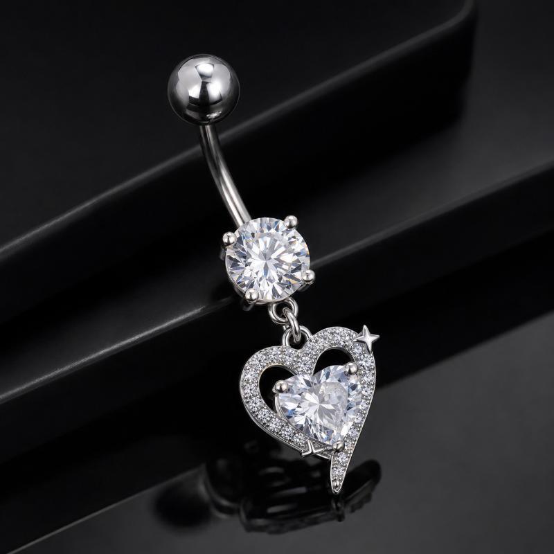 수술용 강철 소재 니켈 프리 배꼽 피어싱 바벨 바디 주 - Body Jewelry For Sensitive Skin 리뷰 및 가격