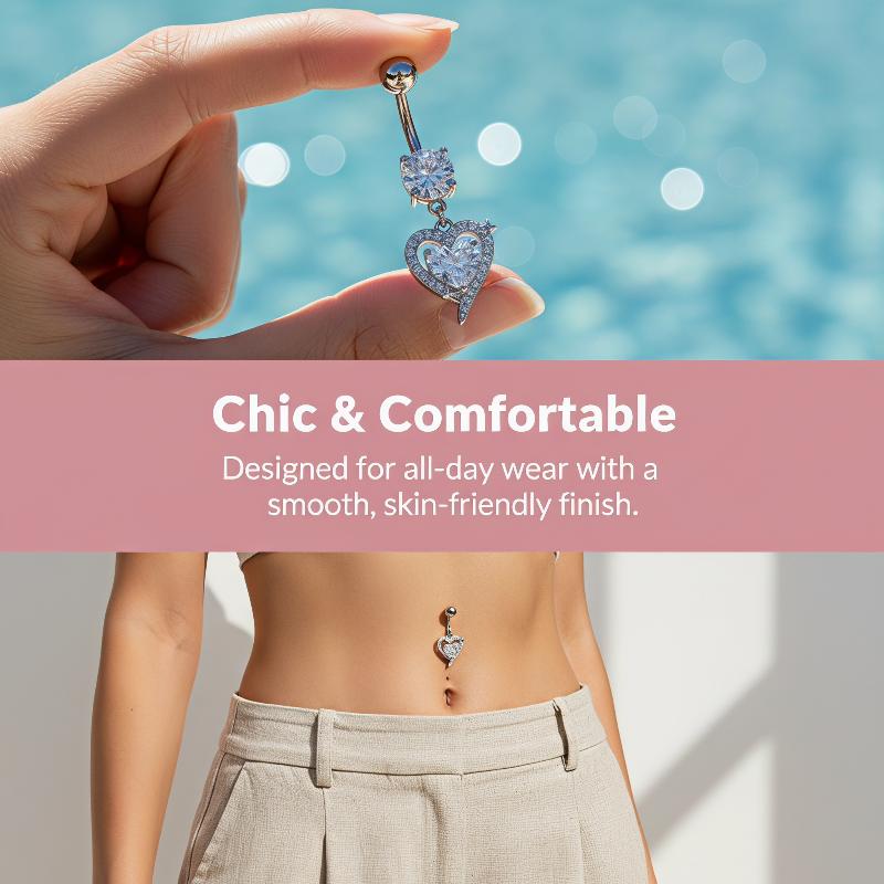 수술용 강철 소재 니켈 프리 배꼽 피어싱 바벨 바디 주 - Body Jewelry For Sensitive Skin 리뷰 및 가격