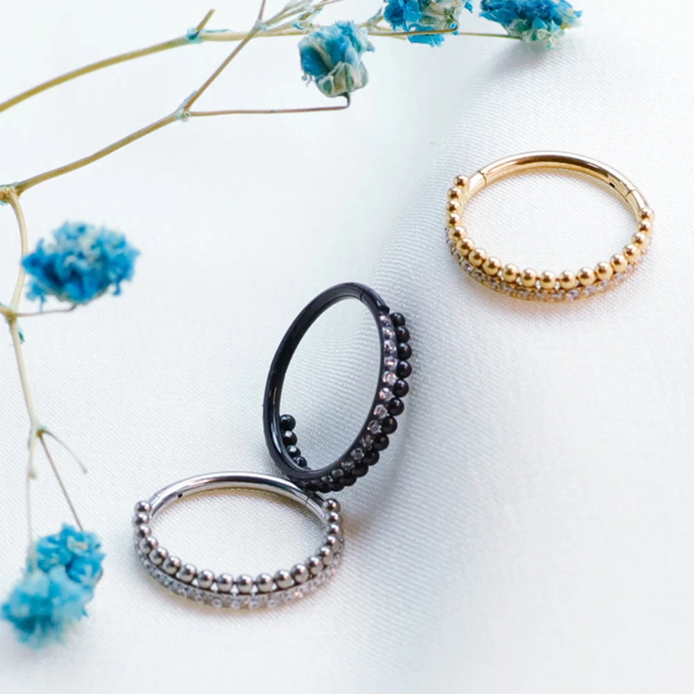 F136 티타늄 비강 격막 링 피어싱 나선 클리커 귀걸 - Septum Clicker Ring 리뷰 및 가격