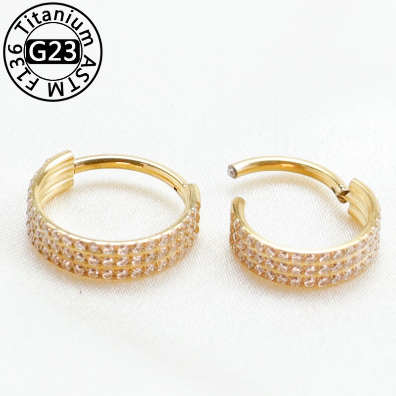 2개 또는 5개 세트, G23 티타늄 소재의 콧구멍 피 - Clicker Ring Seamless 리뷰 및 가격