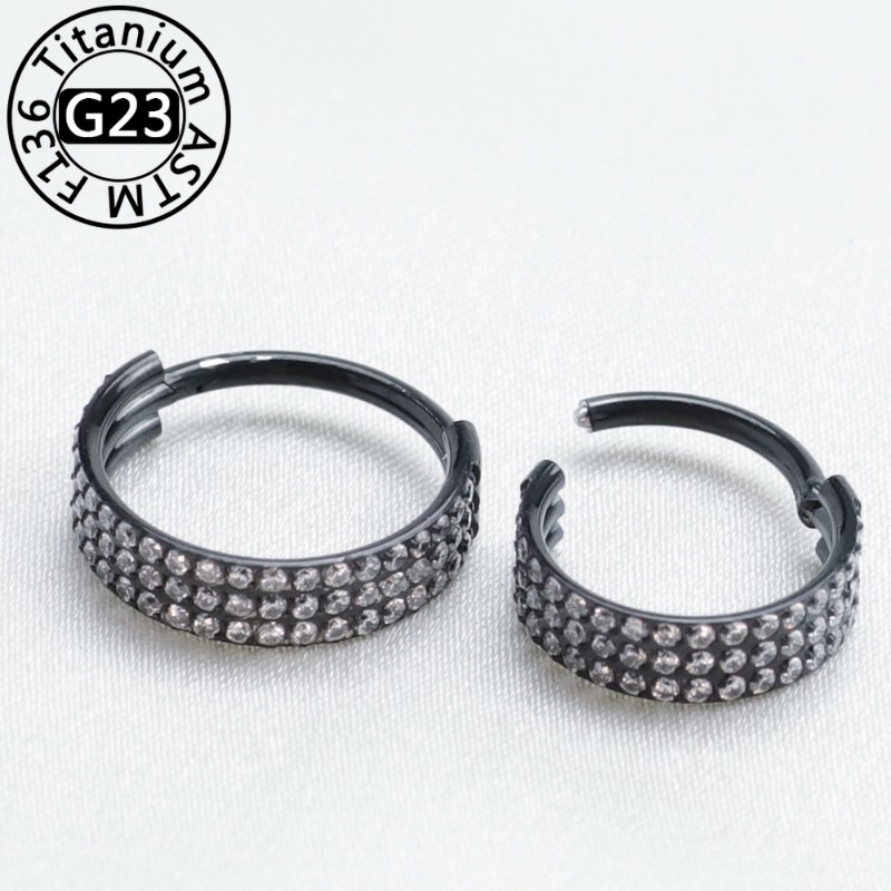 2개 또는 5개 세트, G23 티타늄 소재의 콧구멍 피 - Clicker Ring Seamless 리뷰 및 가격