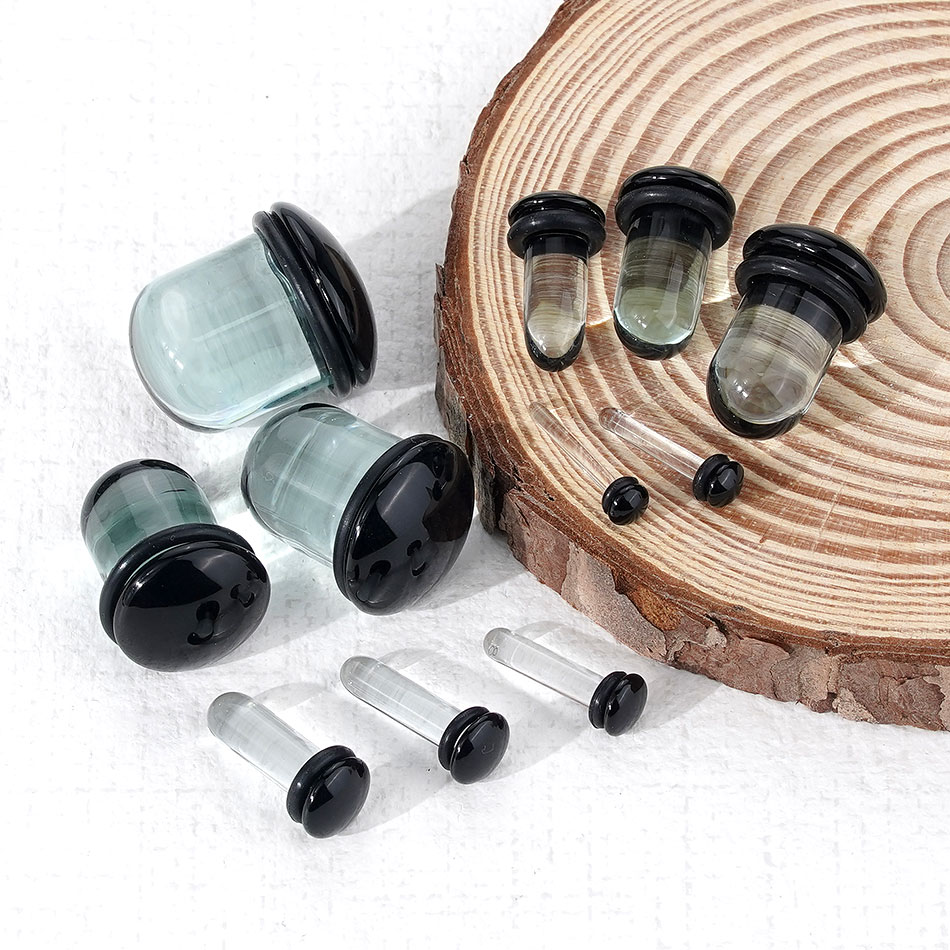 2pcs 유리 귀 게이지 스트레칭 키트 짧은 테이퍼 익 - Body Jewelry Gauges 리뷰 및 가격