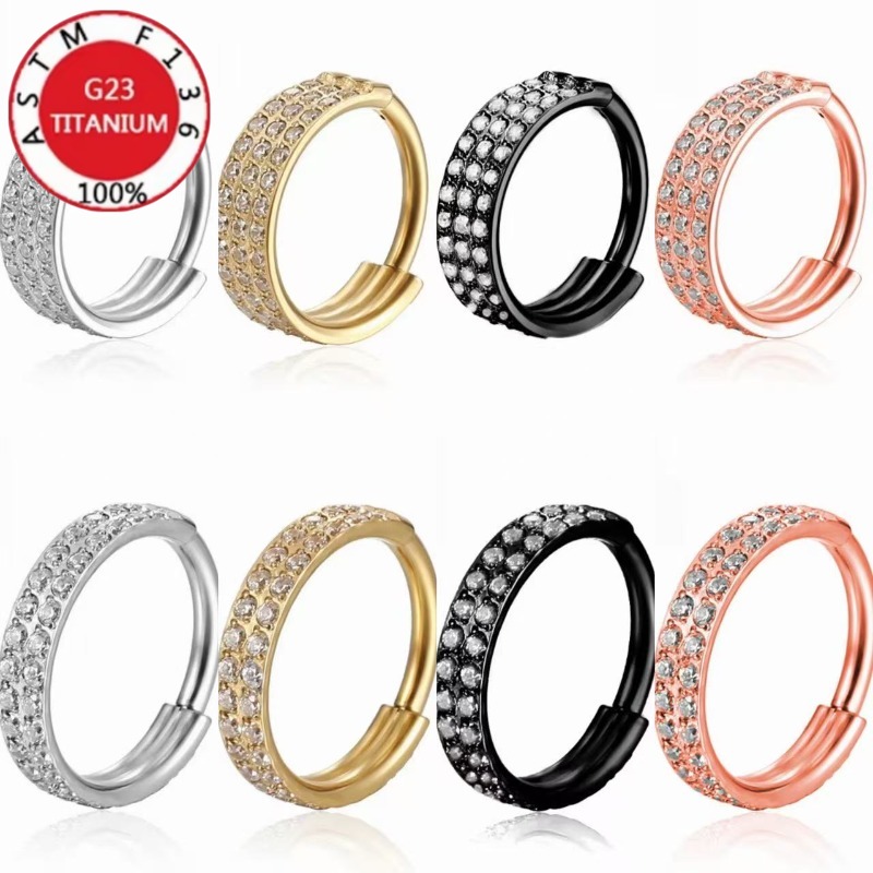 2개 또는 5개 세트의 G23 티타늄 소재 코 피어싱, - Clicker Ring Seamless 리뷰 및 가격