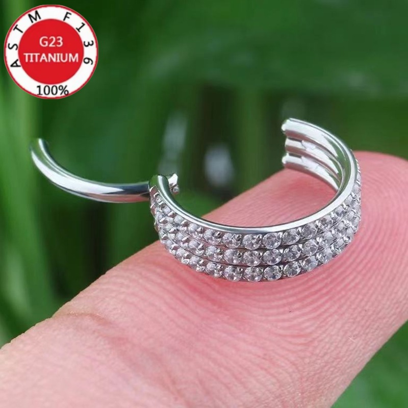 2개 또는 5개 세트의 G23 티타늄 소재 코 피어싱, - Clicker Ring Seamless 리뷰 및 가격