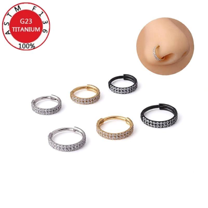2개 또는 5개 세트의 G23 티타늄 소재 코 피어싱, - Clicker Ring Seamless 리뷰 및 가격