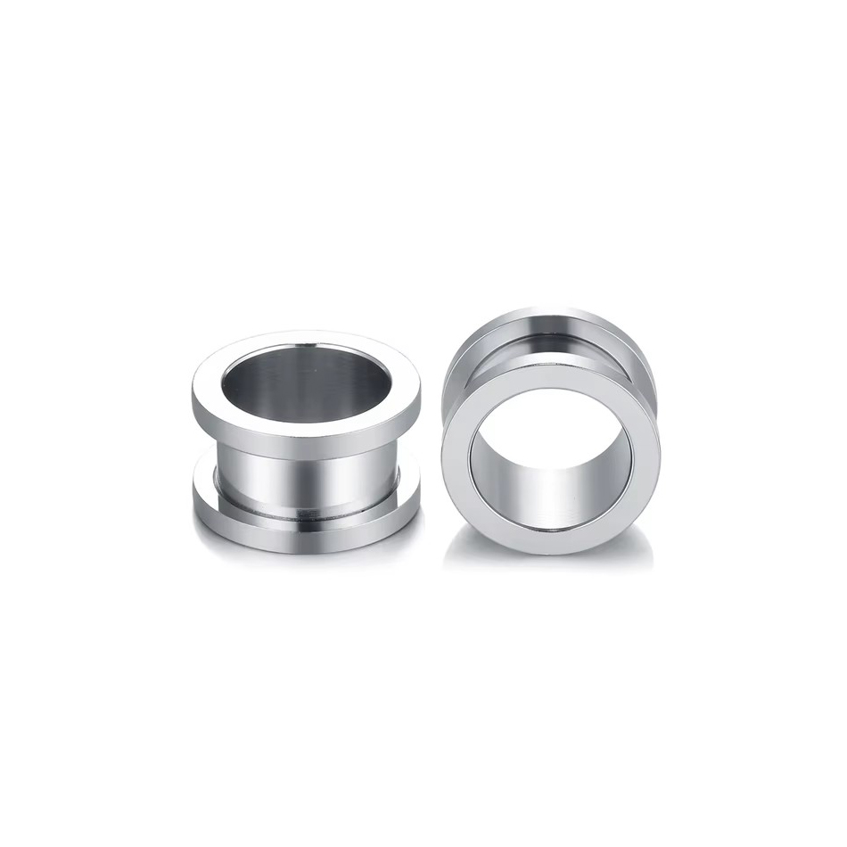 1 쌍 스테인레스 스틸 귀 플러그 터널 육체 귀걸이 게 - Body Jewelry Gauges 리뷰 및 가격