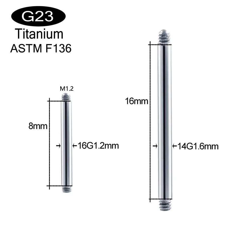 10개/세트 ASTM F136 임플란트용 티타늄 14G - Body Jewelry Implant Grade 리뷰 및 가격