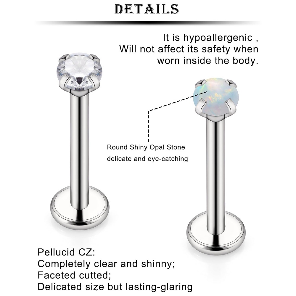 16G 스테인리스 코 반지 스민감한 피부를 위한 내부로 - Body Jewelry For Sensitive Skin 리뷰 및 가격