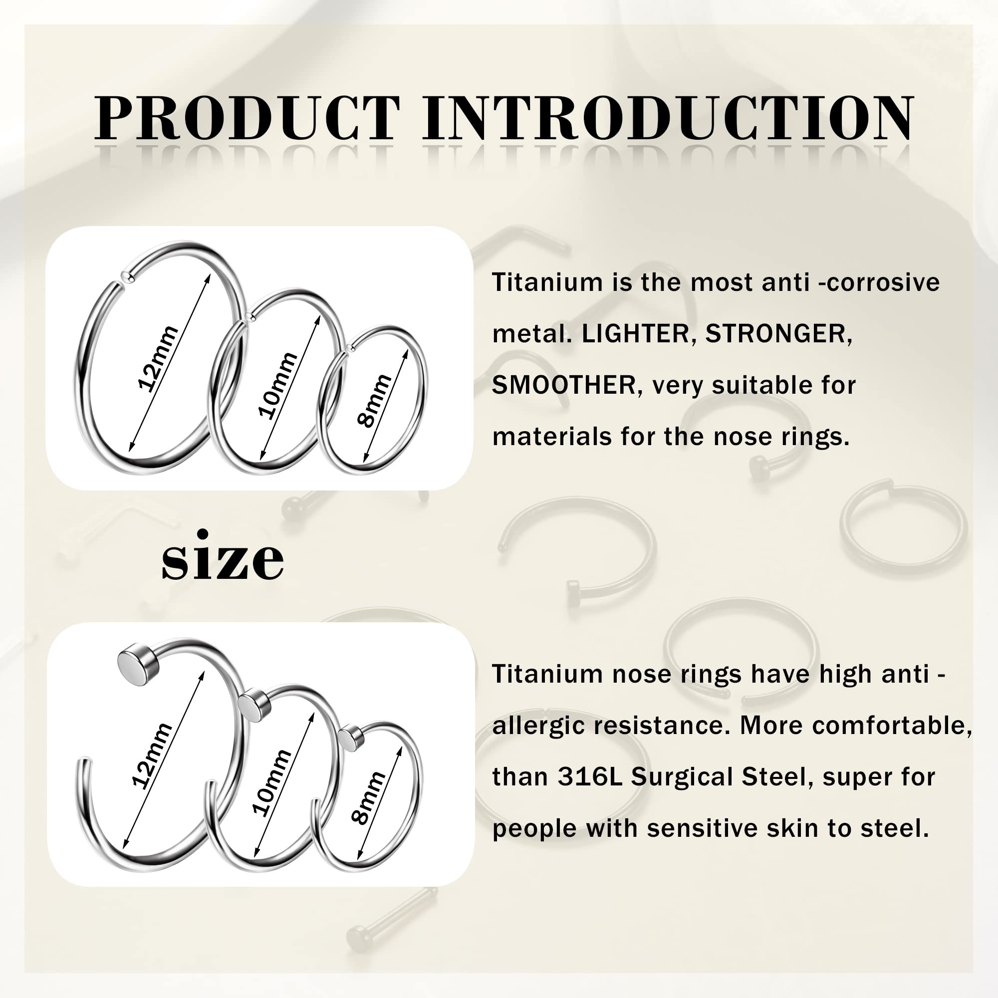 1PCS 민감한 피부를위한 저자 극성 코 링 스터드 여 - Body Jewelry For Sensitive Skin 리뷰 및 가격