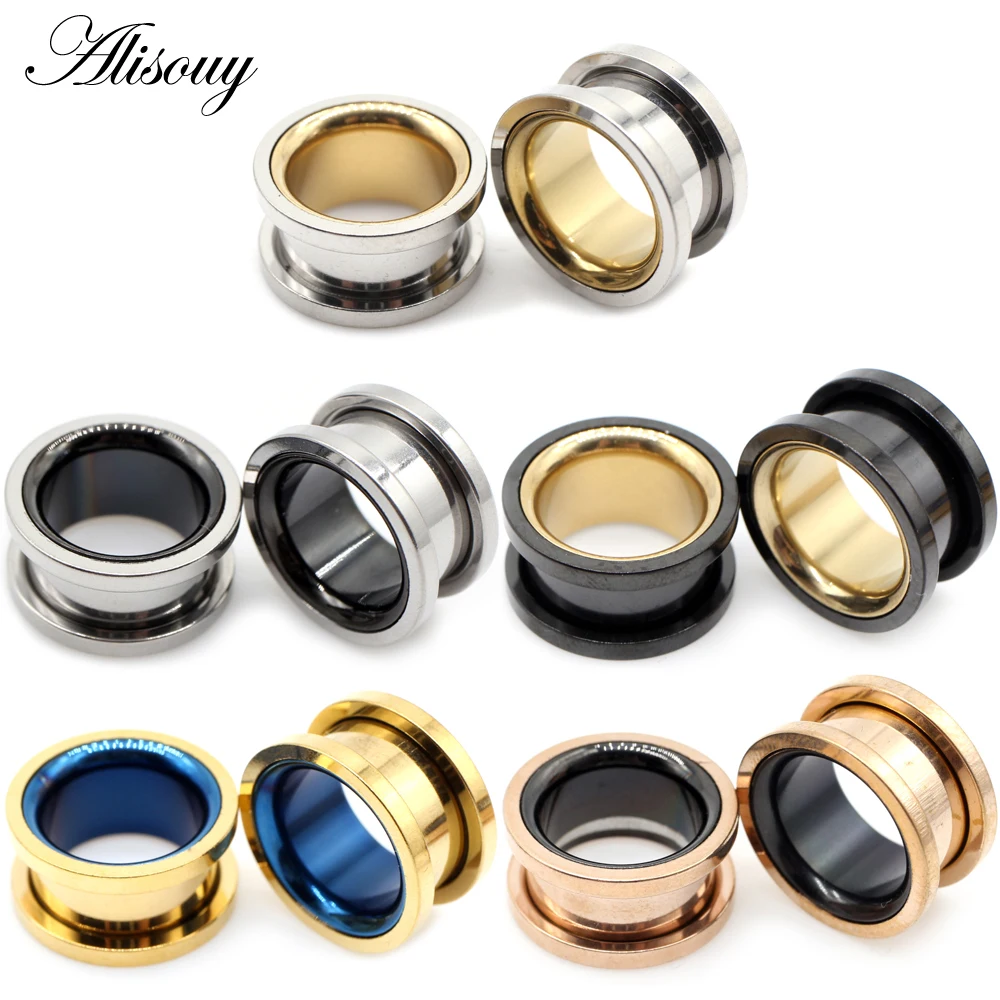 Alisouy 2개 6-30mm 스테인레스 스틸 싱글  - Body Jewelry Gauges 리뷰 및 가격