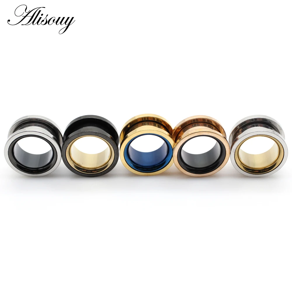 Alisouy 2개 6-30mm 스테인레스 스틸 싱글  - Body Jewelry Gauges 리뷰 및 가격