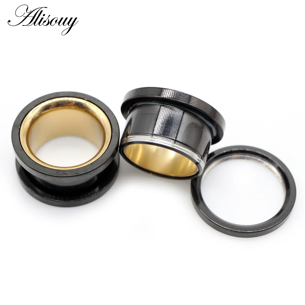 Alisouy 2개 6-30mm 스테인레스 스틸 싱글  - Body Jewelry Gauges 리뷰 및 가격
