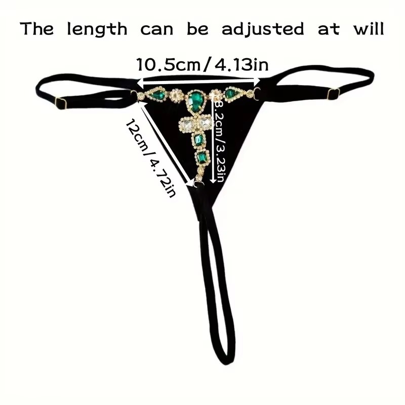 나이트클럽 파티 로우 웨이스트 섹시한 라인스톤 속옷 여 - Body Jewelry Rhinestone 리뷰 및 가격
