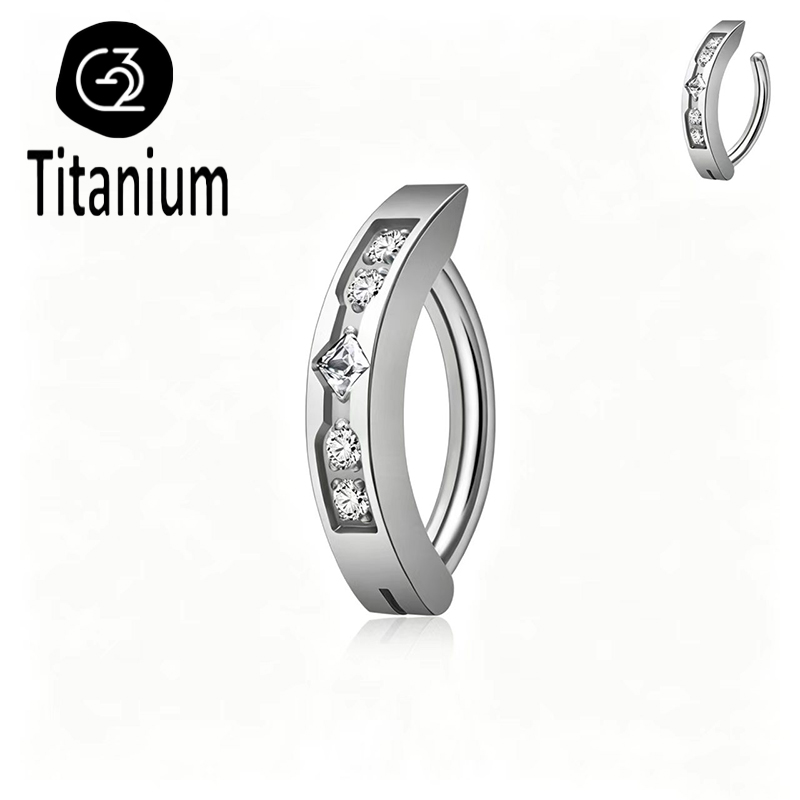 임플란트 등급 ASTM F136 티타늄 CZ 배꼽 링, - Body Jewelry Implant Grade 리뷰 및 가격