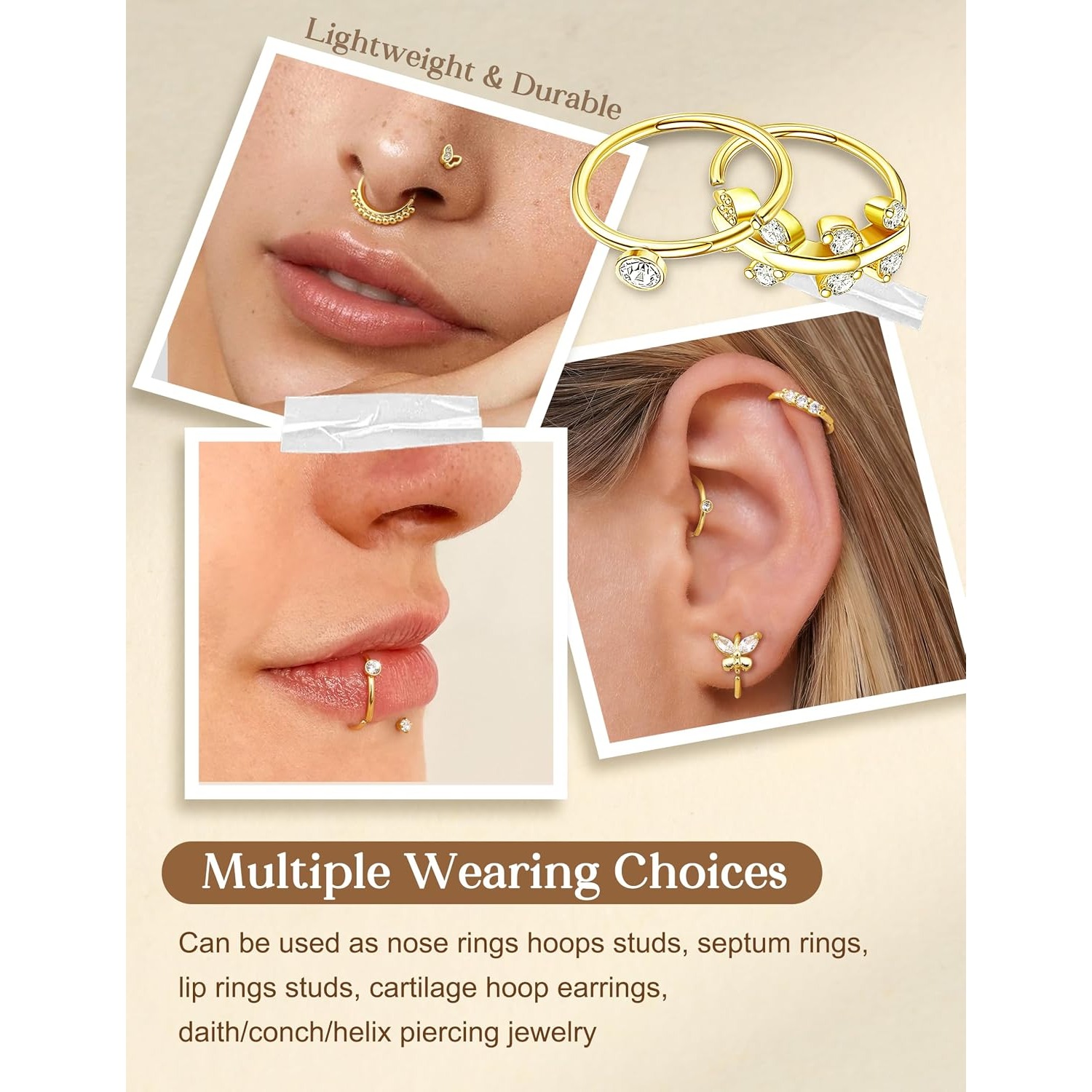 FASACCO 여성용 코 피어싱 1개입, 저자극성 수술 - Body Jewelry For Sensitive Skin 리뷰 및 가격