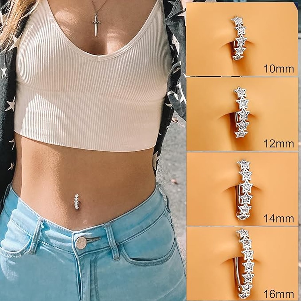 세련된 버튼 링 상부 귀걸이 안전한 배꼽 피어싱 주얼리 - Body Jewelry For Sensitive Skin 리뷰 및 가격
