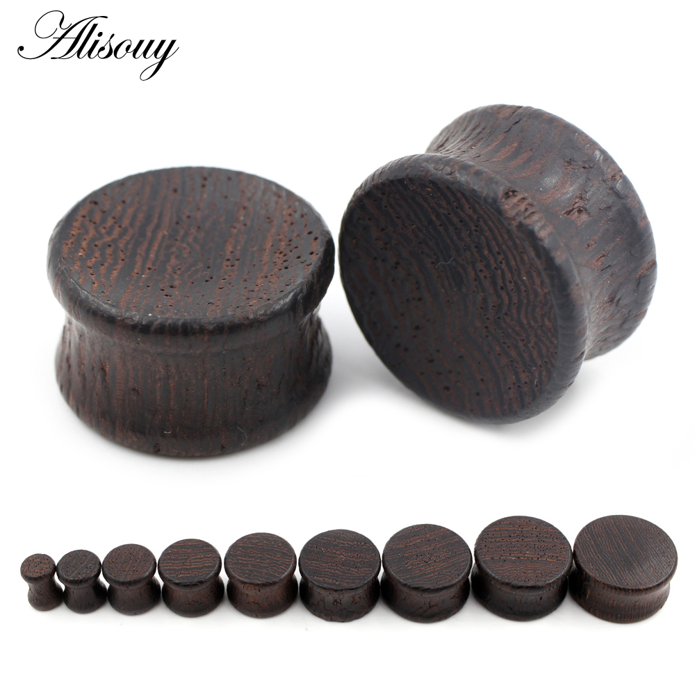Alisouy 2pcs 6-22mm 우드 더블 플레어  - Body Jewelry Gauges 리뷰 및 가격